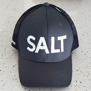 SALT Trucker Snap Back Hat, Grey, White Embroidery, Unisex, Adult OS, New
